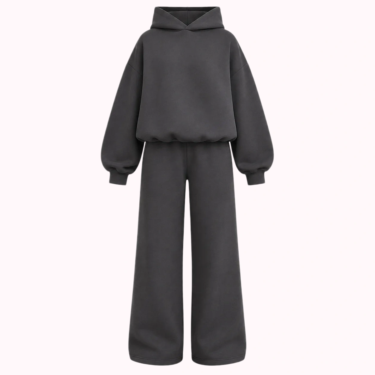Charcoal Oversized Hoodie Set