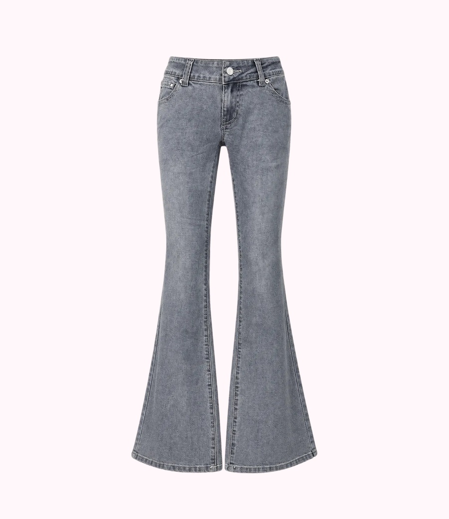 Grey Flare Jeans