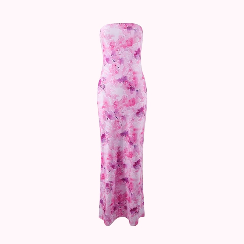 Pink Floral Slip Dress