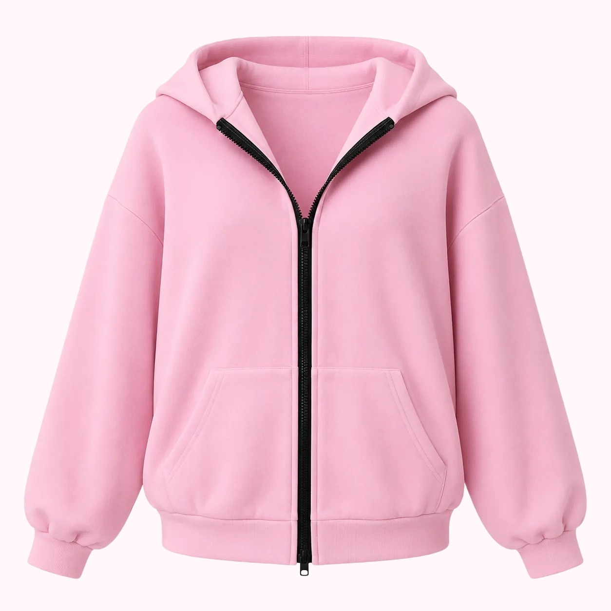 Pink Zip Hoodie