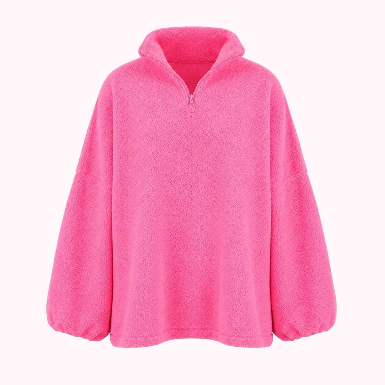Bright Pink Hooded Top