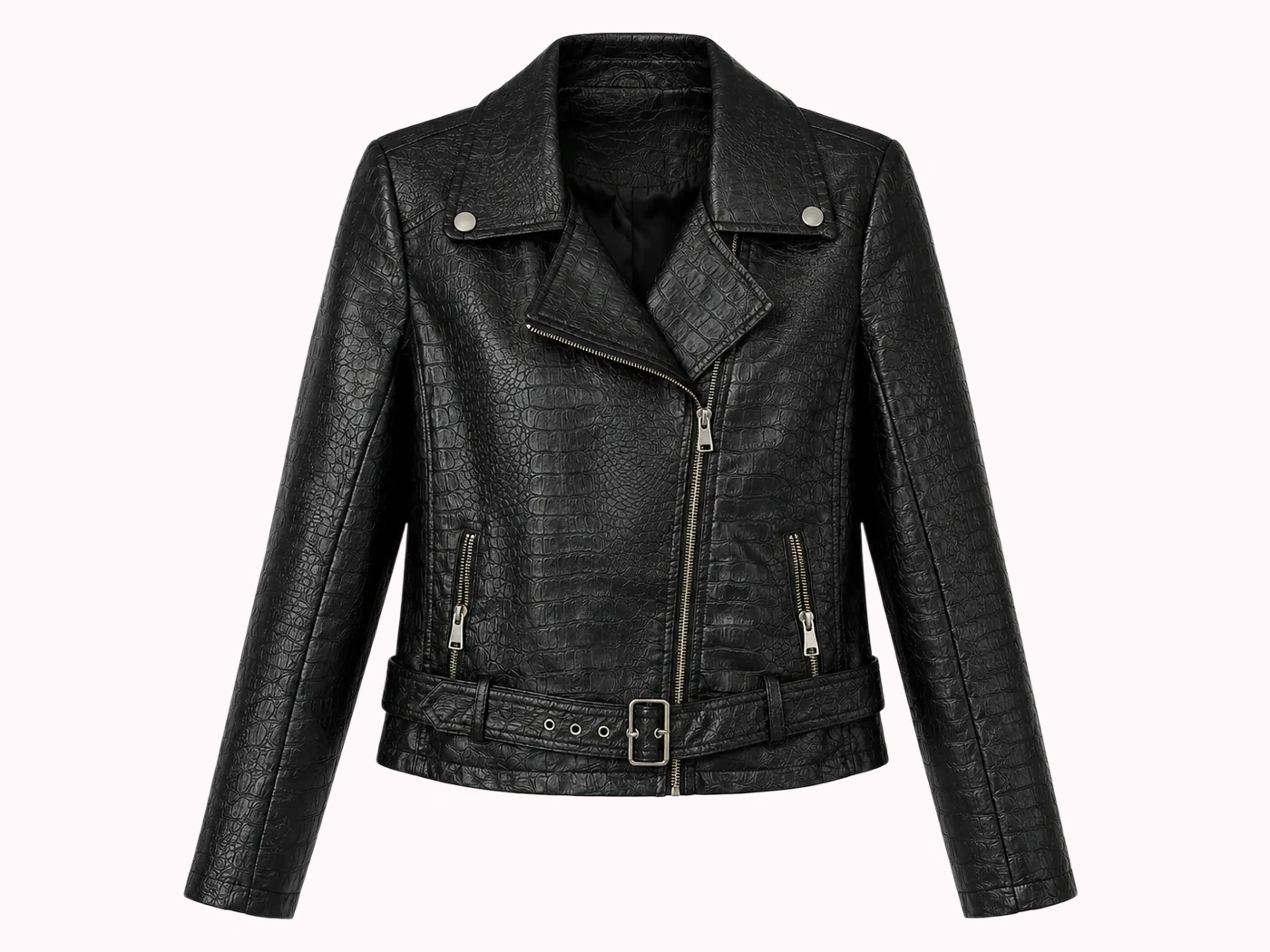 Belted Leather Jacket