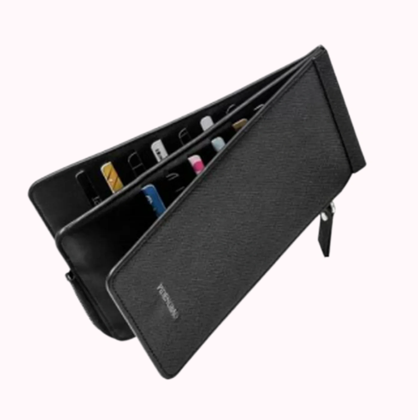 Black Zip Around Wallet