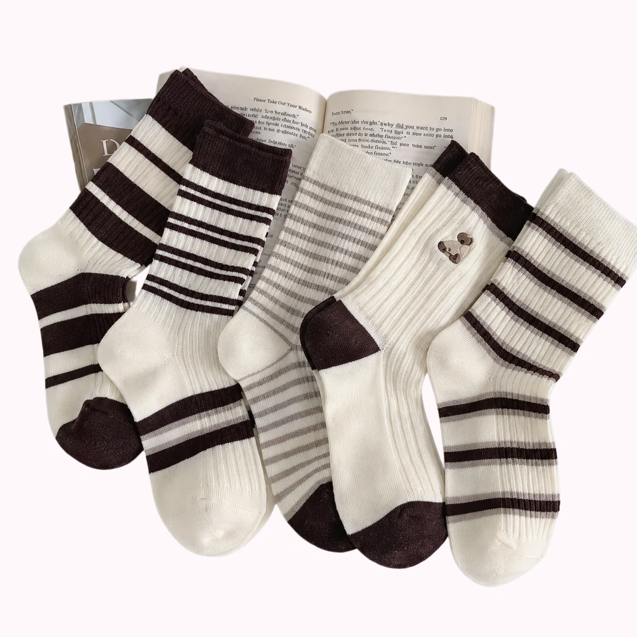 Striped Knit Sock Set