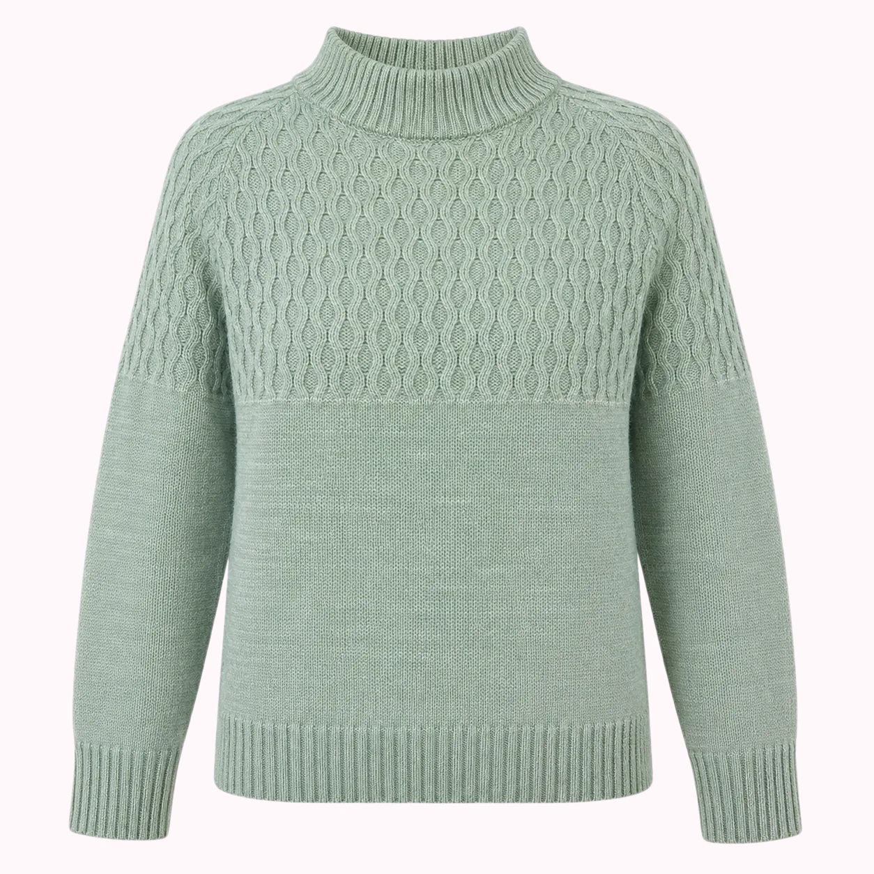 Sage Cable Knit Sweater
