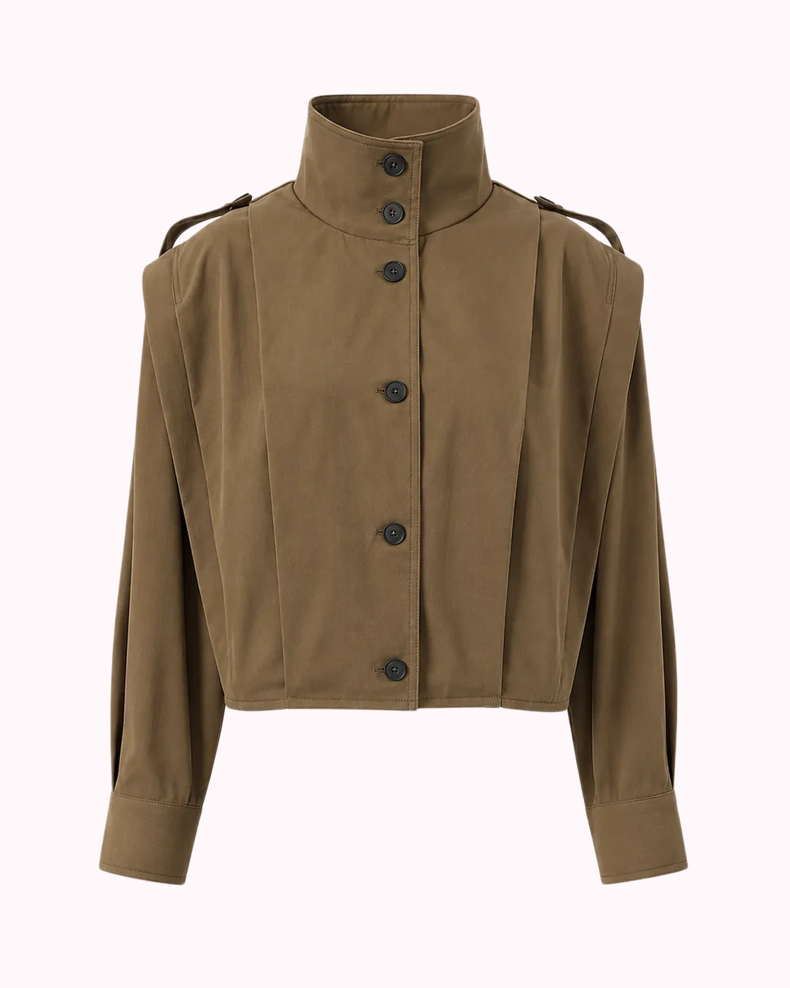Khaki Utility Cropped Jacket