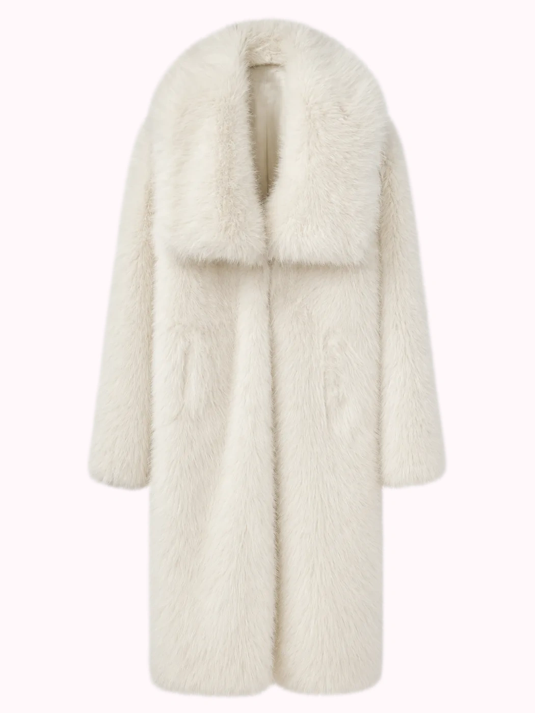 Ivory Faux Fur Coat