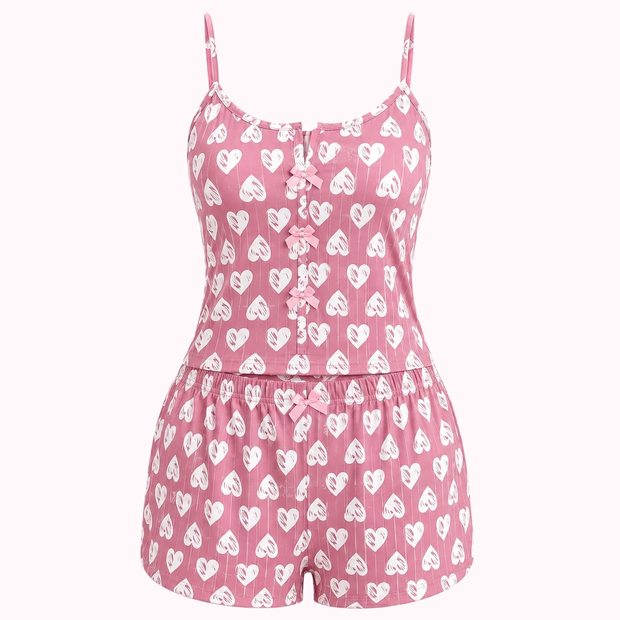 Pink Floral Cami Pajama Set