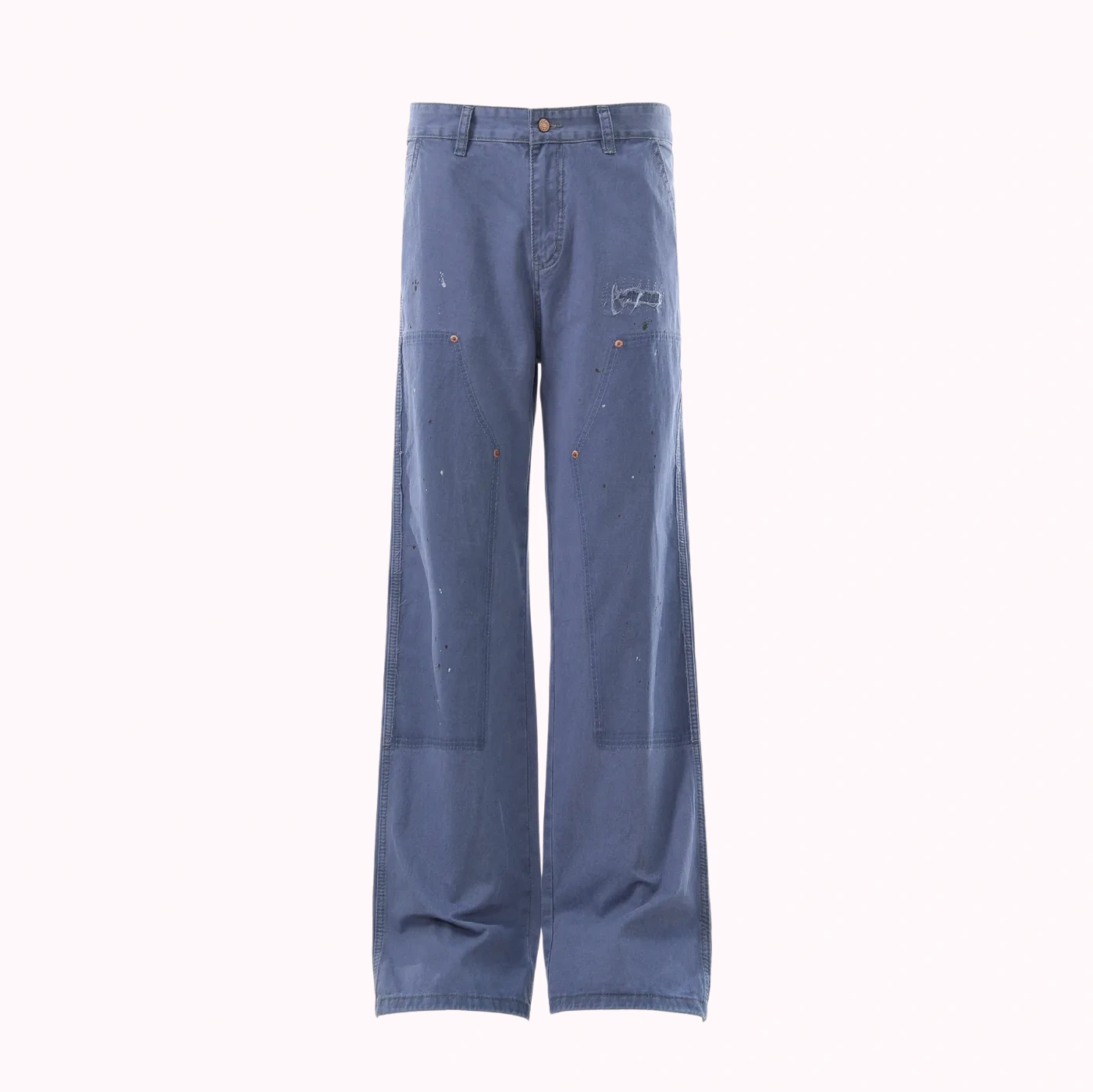 Grey Blue Relaxed Pants