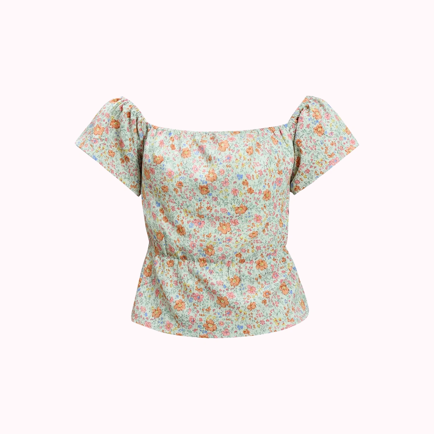 Floral Cap Sleeve Shirt